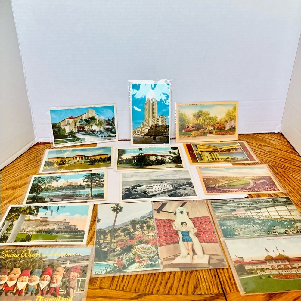 California Assorted  1930-60’s Post Card Lot(15)  Minor Marks Read Unposted - Picture 2 of 13